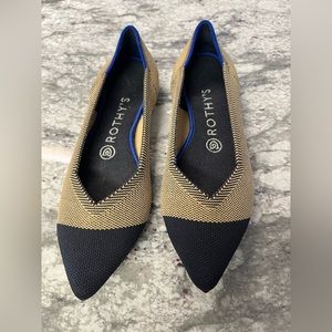 ROTHY’S Retired ❤️ Dune Cap-Toe “The Pointe” Flat Shoes